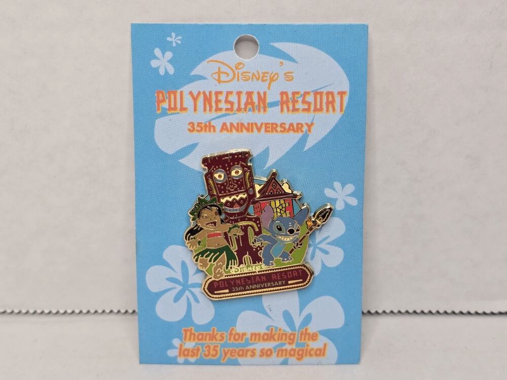 Disney Stitch CAST EXCLUSIVE Polynesian 35th Anniversary 2006 LE Pin NEW RARE